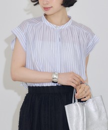 【KATHARINE ROSS】シアードビーストライプブラウス