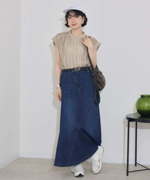 KATHARINE ROSS（キャサリンロス）の「【KATHARINE ROSS】シアードビーストライプブラウス（シャツ/ブラウス・レディース・ブルー/ベージュ/ホワイト・MEDIUM）」の15枚目の写真