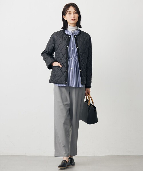 J.PRESS(ジェイプレス)の「タートルジャージー カットソー(Tシャツ/カットソー・レディース・シルバー系/ブラック系/アイボリー系/サックスブルー系/ライトグレー系・T13/T15)」の11枚目の写真