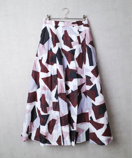 セール】【PH1】【RIM.ARK】GEOMETRY PRINT FLARE SKIRT