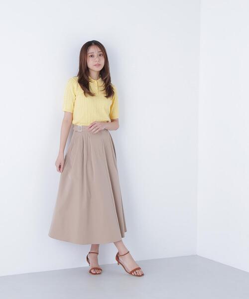 NATURAL BEAUTY BASIC(ナチュラルビューティーベーシック)の「◇ケーブルポロニット(ポロシャツ・レディース・レッド/ネイビー/イエロー/オフホワイト・FREE)」の14枚目の写真