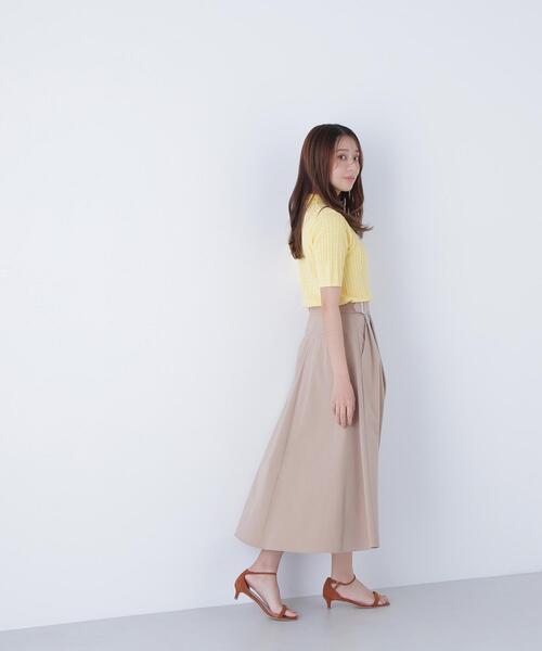 NATURAL BEAUTY BASIC(ナチュラルビューティーベーシック)の「◇ケーブルポロニット(ポロシャツ・レディース・レッド/ネイビー/イエロー/オフホワイト・FREE)」の16枚目の写真