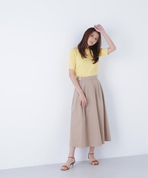 NATURAL BEAUTY BASIC(ナチュラルビューティーベーシック)の「◇ケーブルポロニット(ポロシャツ・レディース・レッド/ネイビー/イエロー/オフホワイト・FREE)」の18枚目の写真