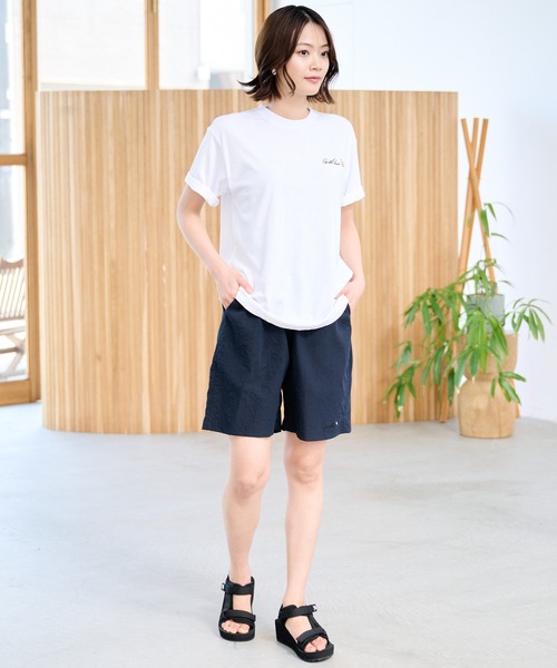 Arnold Palmer（アーノルドパーマー）の「ストレッチワッシャー シェア ショートパンツ（その他パンツ・レディース・ネイビー/カーキ/ブラック・M/LL/L/S）」の7枚目の写真