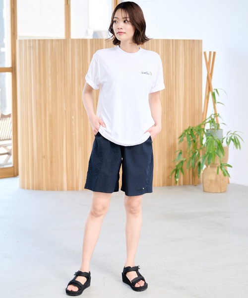 Arnold Palmer（アーノルドパーマー）の「ストレッチワッシャー シェア ショートパンツ（その他パンツ・レディース・ネイビー/カーキ/ブラック・M/LL/L/S）」の8枚目の写真