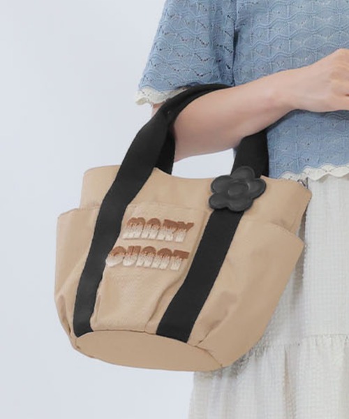 すぐ届く MARY QUANT* グラデーションロゴ刺繍 トート MARY QUANT トートバッグ マリークワント mary quant