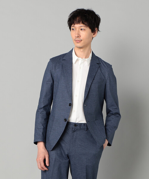 COMME CA MEN(コムサメン)の「【セットアップ対応】エアードットジャージープリント パッチポケットジャケット(テーラードジャケット・メンズ・チャコールグレー/ネイビー・S/M/L)」の10枚目の写真