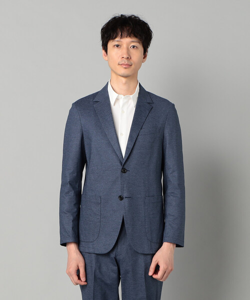 COMME CA MEN(コムサメン)の「【セットアップ対応】エアードットジャージープリント パッチポケットジャケット(テーラードジャケット・メンズ・チャコールグレー/ネイビー・S/M/L)」の11枚目の写真