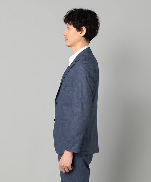 COMME CA MEN(コムサメン)の「【セットアップ対応】エアードットジャージープリント パッチポケットジャケット(テーラードジャケット・メンズ・チャコールグレー/ネイビー・S/M/L)」の12枚目の写真