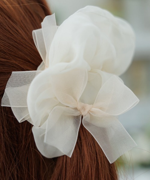 flower（フラワー）の「リボントッピングシュシュ（シュシュ・レディース・ブラウン/アイボリー・FREE）」の17枚目の写真