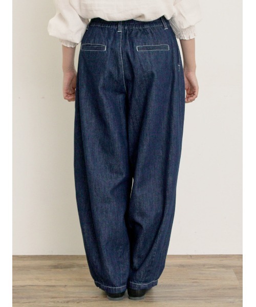 Samansa Mos2（サマンサ モスモス）の「デニムハイウエストバルーンパンツ（デニムパンツ・レディース・キナリ/インディゴブルー・マルチサイズ）」の16枚目の写真