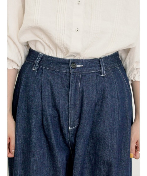 Samansa Mos2（サマンサ モスモス）の「デニムハイウエストバルーンパンツ（デニムパンツ・レディース・キナリ/インディゴブルー・マルチサイズ）」の17枚目の写真