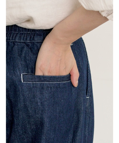 Samansa Mos2（サマンサ モスモス）の「デニムハイウエストバルーンパンツ（デニムパンツ・レディース・キナリ/インディゴブルー・マルチサイズ）」の19枚目の写真