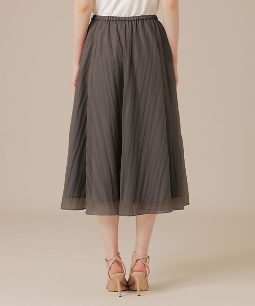 MACKINTOSH LONDON（マッキントッシュ ロンドン）の「エアリーリンクルスカート（スカート・レディース・ベージュ/ブラック・38/36）」の9枚目の写真