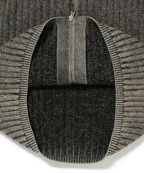 BEAMS（ビームス）の「リラックスフィット フェード スタンド フルジップ ニット（ニット/セーター・メンズ・ブラック/ネイビー・XL/L/M/S）」の18枚目の写真