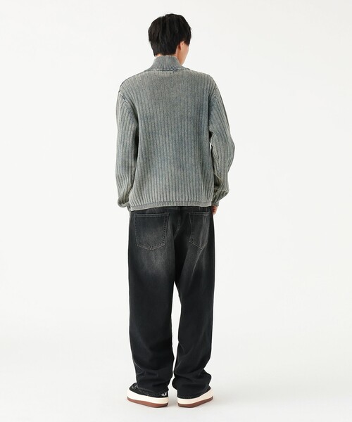 BEAMS（ビームス）の「リラックスフィット フェード スタンド フルジップ ニット（ニット/セーター・メンズ・ブラック/ネイビー・XL/L/M/S）」の13枚目の写真