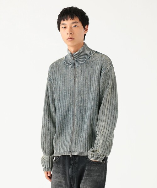 BEAMS（ビームス）の「リラックスフィット フェード スタンド フルジップ ニット（ニット/セーター・メンズ・ブラック/ネイビー・XL/L/M/S）」の14枚目の写真