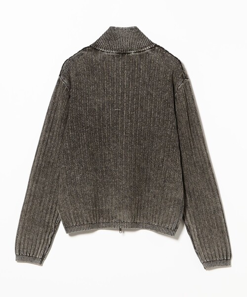 BEAMS（ビームス）の「リラックスフィット フェード スタンド フルジップ ニット（ニット/セーター・メンズ・ブラック/ネイビー・XL/L/M/S）」の7枚目の写真