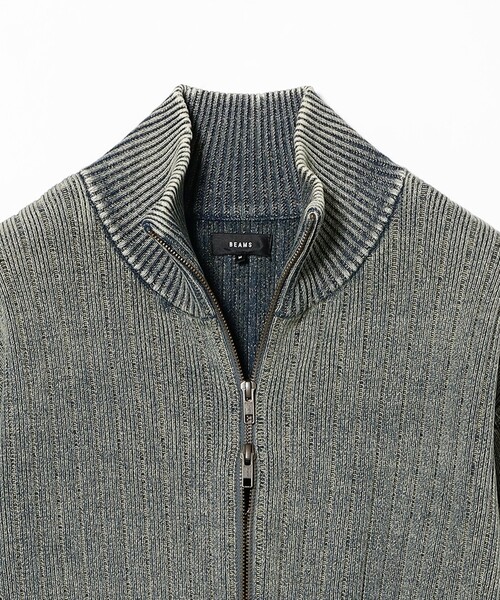 BEAMS（ビームス）の「リラックスフィット フェード スタンド フルジップ ニット（ニット/セーター・メンズ・ブラック/ネイビー・XL/L/M/S）」の16枚目の写真
