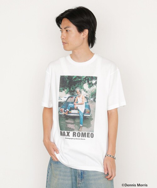 BEAMS(ビームス)の「【別注】Dennis Morris / MAX ROMEO T-shirt(Tシャツ/カットソー・メンズ・ホワイト/ブラック・MEDIUM/LARGE/X-LARGE)」の4枚目の写真