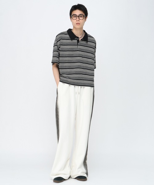 3.3 Field Trip （3.3フィールドトリップ）の「3.3 Field Trip／グラデスプレースウェットパンツ（スウェットパンツ・メンズ・ブラック・LARGE/MEDIUM）」の15枚目の写真