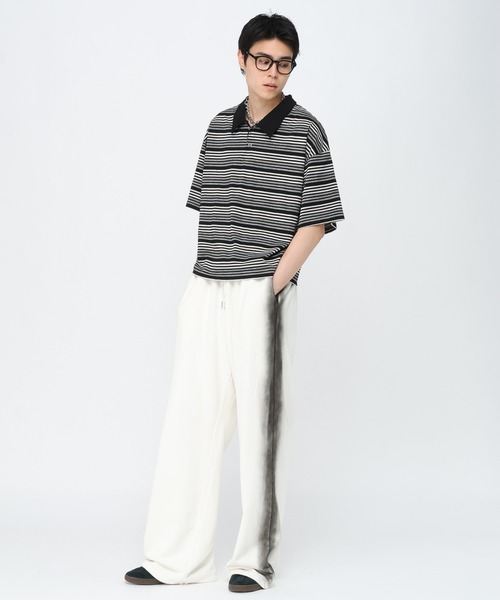 3.3 Field Trip （3.3フィールドトリップ）の「3.3 Field Trip／グラデスプレースウェットパンツ（スウェットパンツ・メンズ・ブラック・LARGE/MEDIUM）」の16枚目の写真