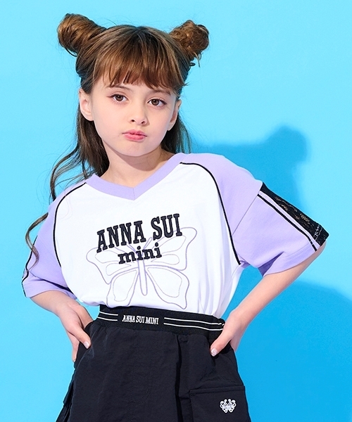 ANNA SUI mini（アナスイ・ミニ）の「配色ユニフォームTシャツ（T