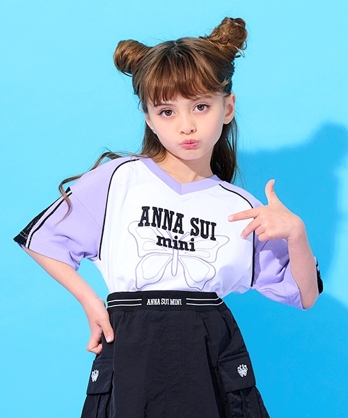 セール】配色ユニフォームTシャツ（Tシャツ/カットソー）｜ANNA SUI