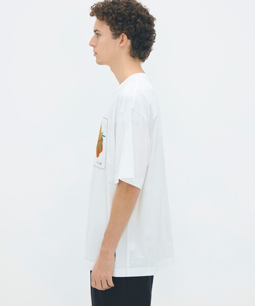 caban(キャバン)の「CABaN スビンコットン BIRDプリントTシャツ(Tシャツ/カットソー・メンズ・ブラック系その他/ホワイト系その他・L/M/S)」の4枚目の写真