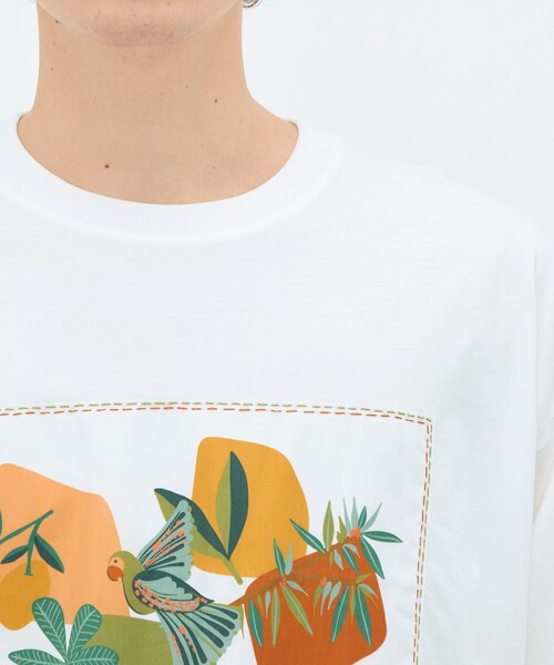 caban(キャバン)の「CABaN スビンコットン BIRDプリントTシャツ(Tシャツ/カットソー・メンズ・ブラック系その他/ホワイト系その他・L/M/S)」の11枚目の写真