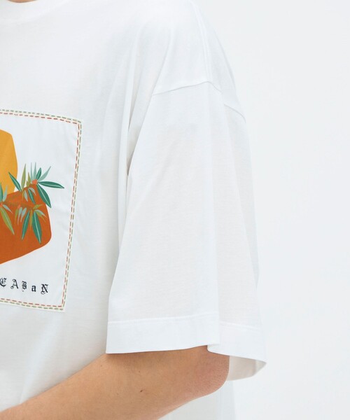 caban(キャバン)の「CABaN スビンコットン BIRDプリントTシャツ(Tシャツ/カットソー・メンズ・ブラック系その他/ホワイト系その他・L/M/S)」の9枚目の写真