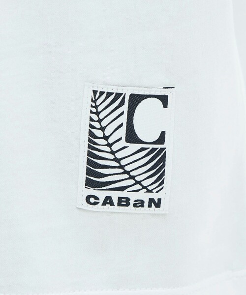 caban(キャバン)の「CABaN スビンコットン BIRDプリントTシャツ(Tシャツ/カットソー・メンズ・ブラック系その他/ホワイト系その他・L/M/S)」の7枚目の写真