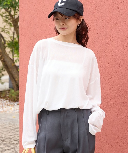 マルチファンクショナル スラブシアーロングスリーブTシャツ【THE