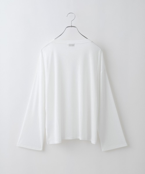 THE CRAFT CREW PRODUCTS(ザクラフトクループロダクツ)の「マルチファンクショナル スラブシアーロングスリーブTシャツ【THE CRAFT CREW PRODUCTS】(Tシャツ/カットソー・レディース・グレー/ブラック/モカ/ホワイト/ブラウン/ピンク・FREE)」の17枚目の写真