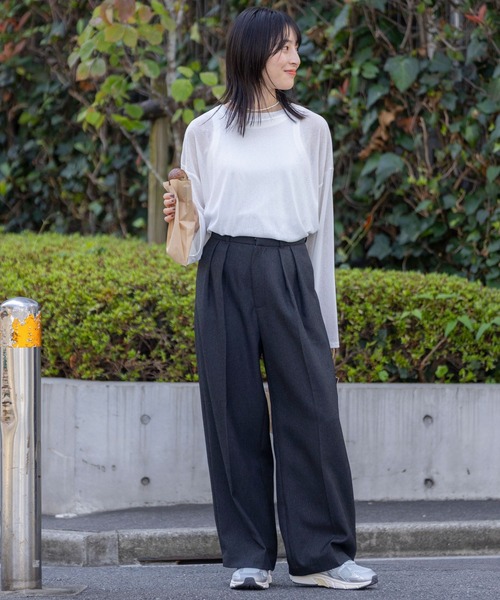 マルチファンクショナル スラブシアーロングスリーブTシャツ【THE