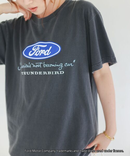 le.coeur blanc（ルクールブラン）の「GOOD ROCK SPEED/FORD Tシャツ（Tシャツ/カットソー・レディース・オフホワイト/チャコールグレー・38）」の4枚目の写真