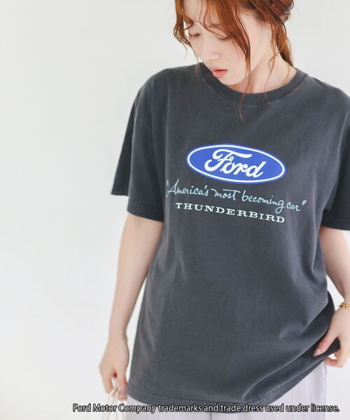 le.coeur blanc（ルクールブラン）の「GOOD ROCK SPEED/FORD Tシャツ（Tシャツ/カットソー・レディース・オフホワイト/チャコールグレー・38）」の6枚目の写真
