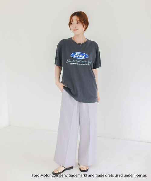 le.coeur blanc（ルクールブラン）の「GOOD ROCK SPEED/FORD Tシャツ（Tシャツ/カットソー・レディース・オフホワイト/チャコールグレー・38）」の7枚目の写真
