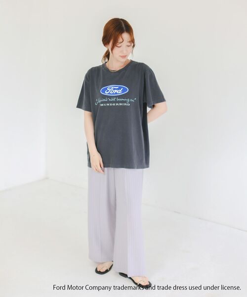 le.coeur blanc（ルクールブラン）の「GOOD ROCK SPEED/FORD Tシャツ（Tシャツ/カットソー・レディース・オフホワイト/チャコールグレー・38）」の8枚目の写真