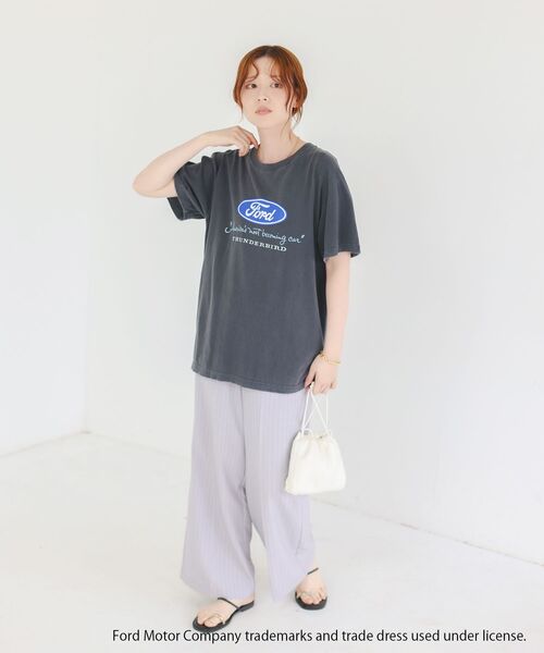 le.coeur blanc（ルクールブラン）の「GOOD ROCK SPEED/FORD Tシャツ（Tシャツ/カットソー・レディース・オフホワイト/チャコールグレー・38）」の12枚目の写真
