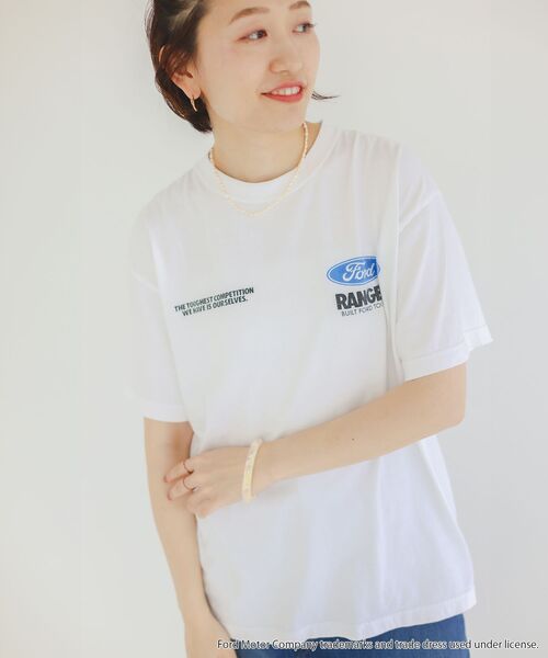 le.coeur blanc（ルクールブラン）の「GOOD ROCK SPEED/FORD Tシャツ（Tシャツ/カットソー・レディース・オフホワイト/チャコールグレー・38）」の14枚目の写真