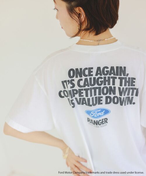 le.coeur blanc（ルクールブラン）の「GOOD ROCK SPEED/FORD Tシャツ（Tシャツ/カットソー・レディース・オフホワイト/チャコールグレー・38）」の18枚目の写真
