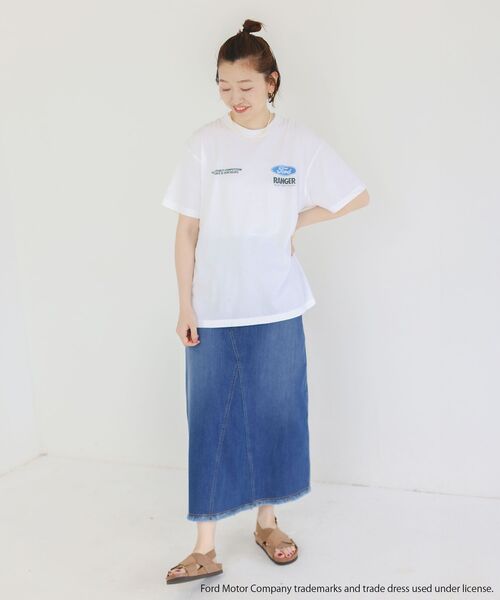 le.coeur blanc（ルクールブラン）の「GOOD ROCK SPEED/FORD Tシャツ（Tシャツ/カットソー・レディース・オフホワイト/チャコールグレー・38）」の21枚目の写真