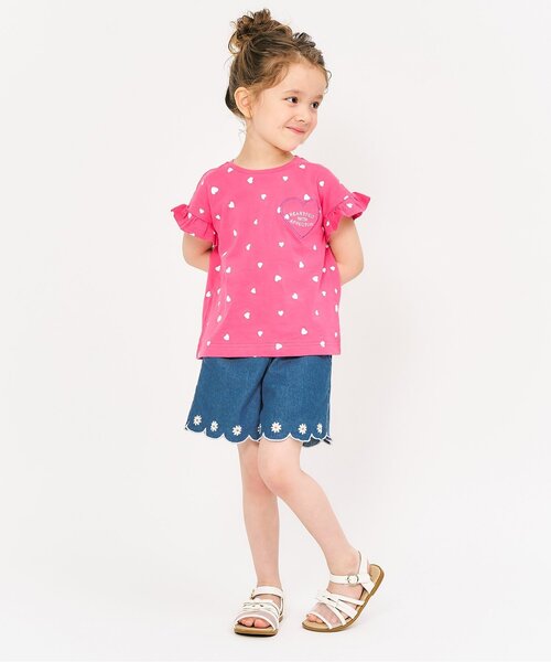 apres les cours（アプレレクール）の「【ジュニア対応】裾スカラップ刺繍ショートパンツ（その他パンツ・キッズ・ブラック/ローズ/ブルー/チェック・110/80/90/100/120/130/140）」の10枚目の写真