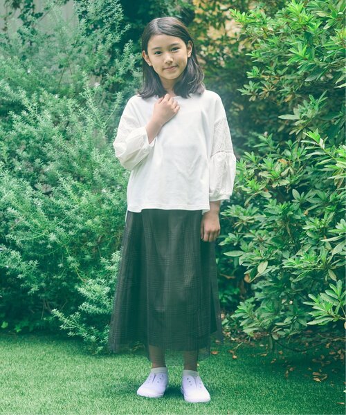 ikka（イッカ）の「【親子コーデ】チュールロングスカート（120~160cm）（スカート・キッズ・チャコールグレー/ベージュ・120/130/140/150/160）」の22枚目の写真