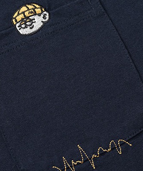 SETUP7（セットアップセブン）の「【SETUP7】ワンポイント 刺繍  オーバーサイズＴシャツ タウンユース/ストリート/アウトドア/古着MIX/ワンマイルウェア　KNF144（Tシャツ/カットソー・メンズ・ホワイト/ネイビー/ブラック/ブラウン・L/XL）」の18枚目の写真