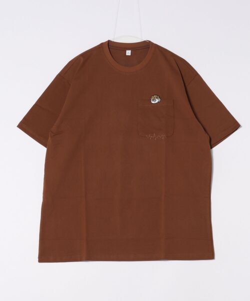 Tシャツ・カットソー BARBA FW24 NECK SHIRT (K1U13P0144028U 0005 BROWN) SETUP7】半袖刺繍Tシャツ KNF（Tシャツ/カットソー）｜SETUP7