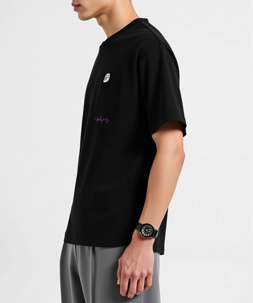 SETUP7（セットアップセブン）の「【SETUP7】ワンポイント 刺繍  オーバーサイズＴシャツ タウンユース/ストリート/アウトドア/古着MIX/ワンマイルウェア　KNF144（Tシャツ/カットソー・メンズ・ホワイト/ネイビー/ブラック/ブラウン・L/XL）」の21枚目の写真