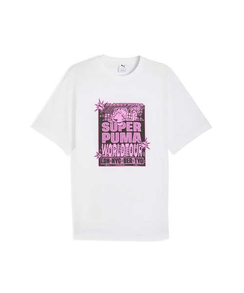 PUMA(プーマ)の「PUMA プーマ メンズ グラフィック スーパー プーマ ワールド ツアー リラッ(Tシャツ/カットソー・メンズ・ホワイト/ブラック/サックスブルー・LARGE/MEDIUM/XX-LARGE/X-LARGE/SMALL)」の14枚目の写真