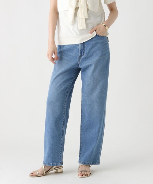 Elura（エルーラ）の「大人ストレートデニム /579974（デニムパンツ・レディース・ライトブルー/ブルー・MEDIUM/SMALL）」の4枚目の写真